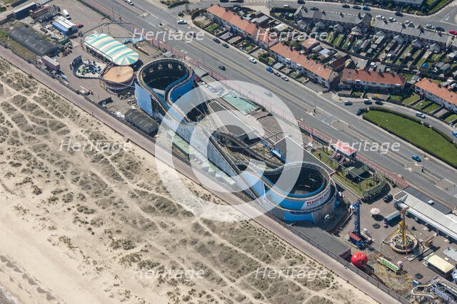Scenic railway type roller coaster, Great Yarmouth, Norfolk, 2015. Creator: Historic England.