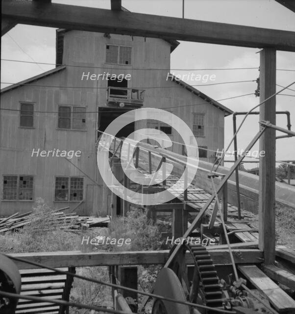 Lumber mill which is being dismantled, Careyville, Florida, 1937. Creator: Dorothea Lange.