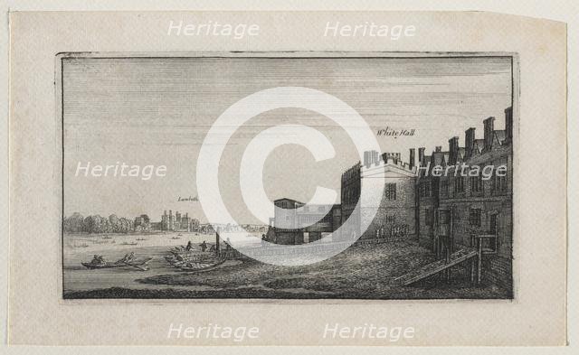 Whitehall from the River, with Lambeth in the Distance. Creator: Wenceslaus Hollar (Bohemian, 1607-1677).