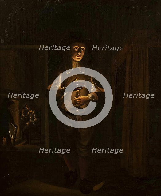 Man with a Candle, c1645. Creator: Heimbach; Wolfgang (c.1610-after 1678).