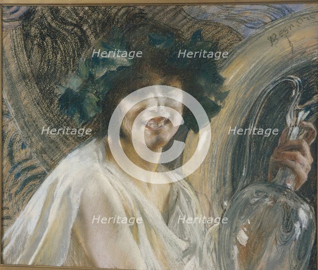 Bacchante (Nymph crowned with vine leaves), um 1900-1904.