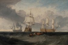 The Victory Returning from Trafalgar, in Three Positions, ca. 1806. Creator: JMW Turner.