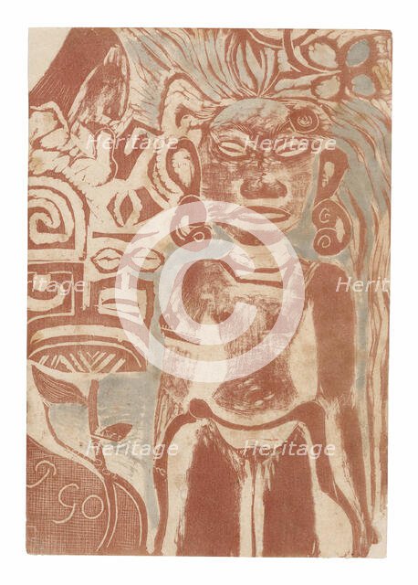 Tahitian Idol—the Goddess Hina, 1894/95. Creator: Paul Gauguin.