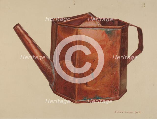 Syrup Cruet, c. 1942. Creator: Edward L Loper.