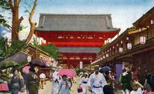 The Asakusa Kannon temple, Tokyo, Japan, 20th century(?). Artist: Unknown