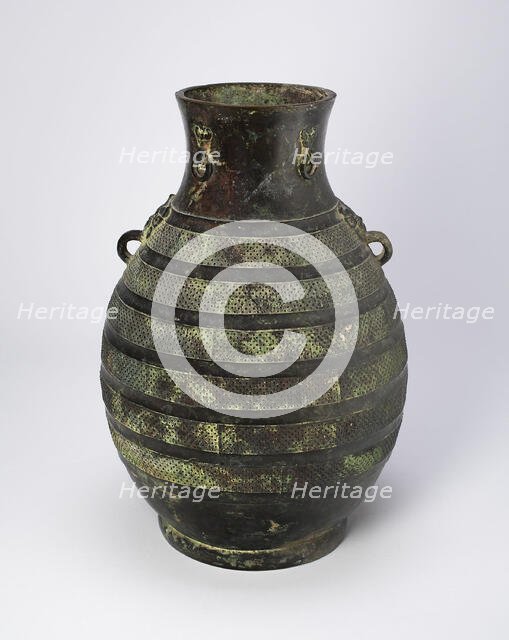 Wine Jar (Hu), Eastern Zhou dynasty, Warring States period (475-221 B.C.), c. 5th century B.C. Creator: Unknown.