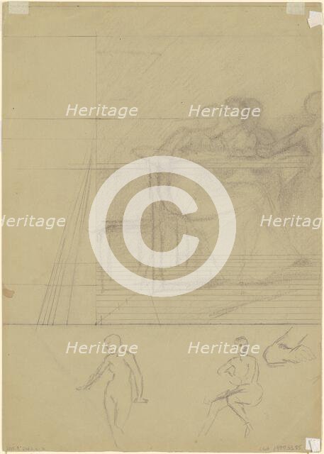 Studies of Figures [verso], c. 1870-1890. Creator: Enoch Wood Perry.