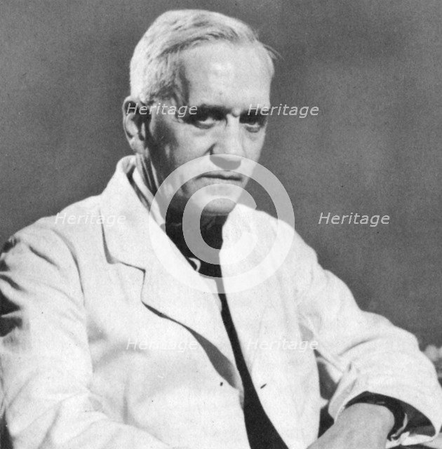 Alexander Fleming, Scottish bacteriologist, c1930s. Artist: Unknown
