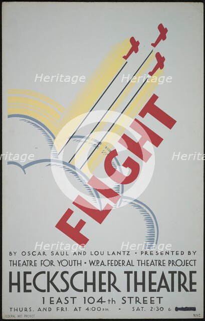 Flight, New York, 1936. Creator: Unknown.