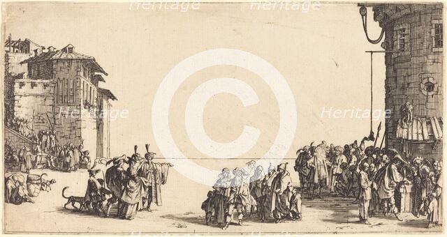 The Slave Market, 1620. Creator: Jacques Callot.