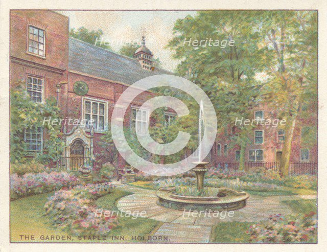'The Garden, Staple Inn, Holborn', 1929. Artist: Unknown.