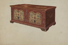 Pa. German Dower Chest, c. 1937. Creator: Francis Borelli.