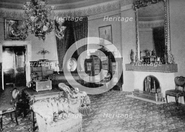 The Oval Sitting-room at the White House, Washington DC, USA, 1908. Artist: Unknown