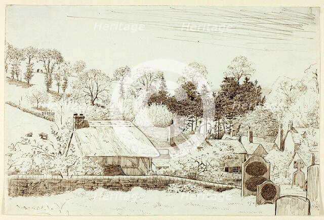 Churchyard, n.d. Creator: Henry Stacy Marks.