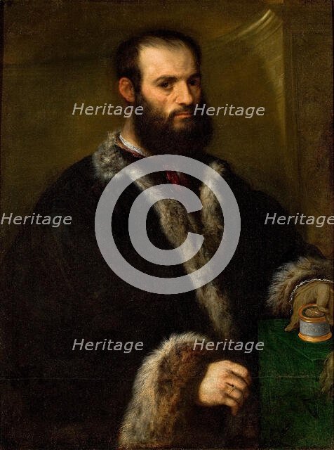 Portrait of Alvise Contarini , 1525-1550. Creator: Bordone, Paris (1500-1571).