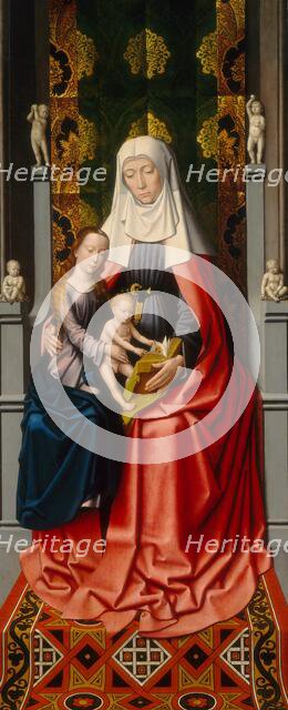 The Saint Anne Altarpiece: Saint Anne with the Virgin and Child [middle panel], c. 1500/1520. Creator: Gerard David.