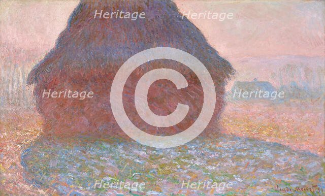 Grainstack in Sunlight, 1891. Creator: Monet, Claude (1840-1926).