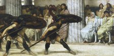 'The Pyrrhic Dance', 1869.                                                Artist: Sir Lawrence Alma-Tadema  