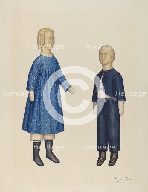 Dolls, c. 1938. Creator: Eugene Croe.