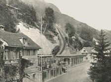 Starting point of the Pilatus Railway, Alpnachstad, Switzerland, 1895. Creator: W & S Ltd.