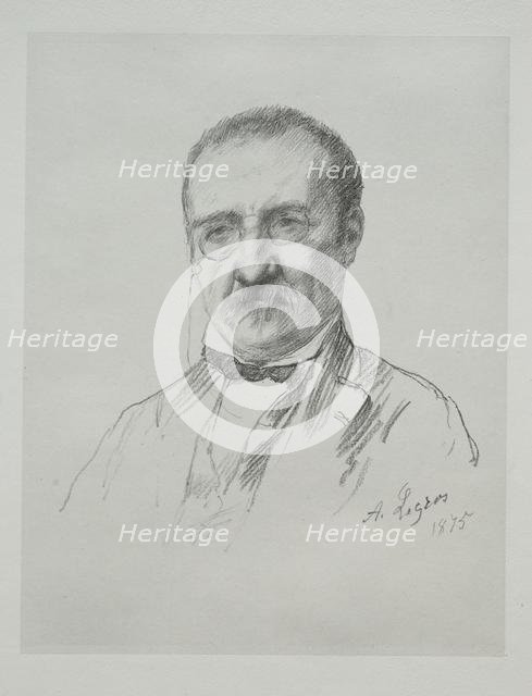 Mr. Champfleury, 1875. Creator: Alphonse Legros (French, 1837-1911).