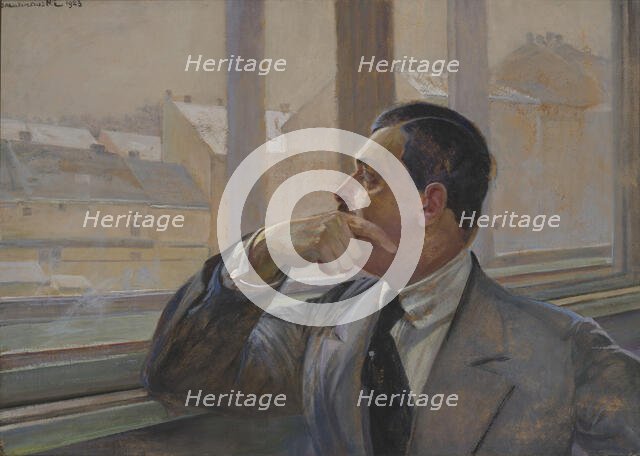 Portrait of Mieczyslaw Gasecki, 1923. Creator: Jacek Malczewski.