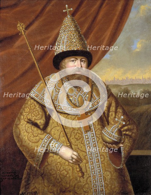 Portrait of the Tsar Alexis I Mikhailovich of Russia (1629-1676), Second Half of the 17th cen.