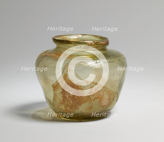 Green Glass Jar, Iran, 10th century. Creator: Unknown.