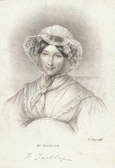 Portrait of Frances Trollope (1779-1863) , 1839. Creator: Elias, Friedrich Bernhard (1813-1845).