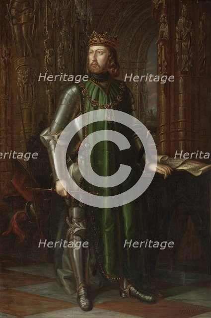 King John I of Castile, 1848. Artist: Arbiol y Rodríguez, Vicente (1812-1876)