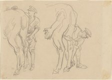 Studies for "Scots Grey", 1918. Creator: John Singer Sargent.