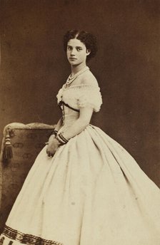 Portrait of the Princeess Dagmar of Denmark (1847-1928), 1866. Creator: Hansen, Georg Emil (1833-1891).