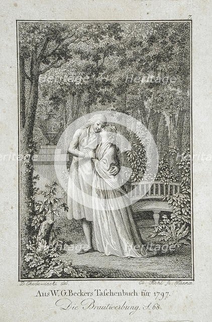 Illustration for 'Becker's Almanac for 1798', 1798. Creators: Daniel Nikolaus Chodowiecki, Clemens Kohl.