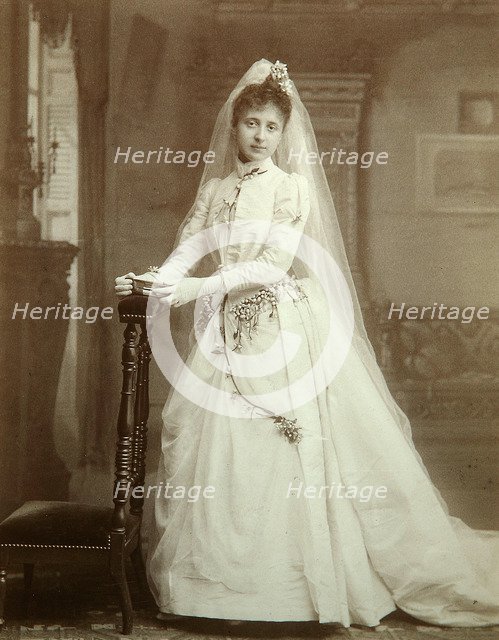 Wedding portrait, 1880s. Artist: Unknown