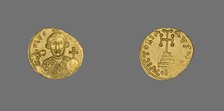 Solidus (Coin) of Leontius, 695-698. Creator: Unknown.