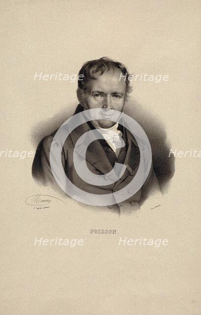 Portrait of Siméon Denis Poisson (1781-1840). Creator: Maurin, Nicolas-Eustache (1799-1850).