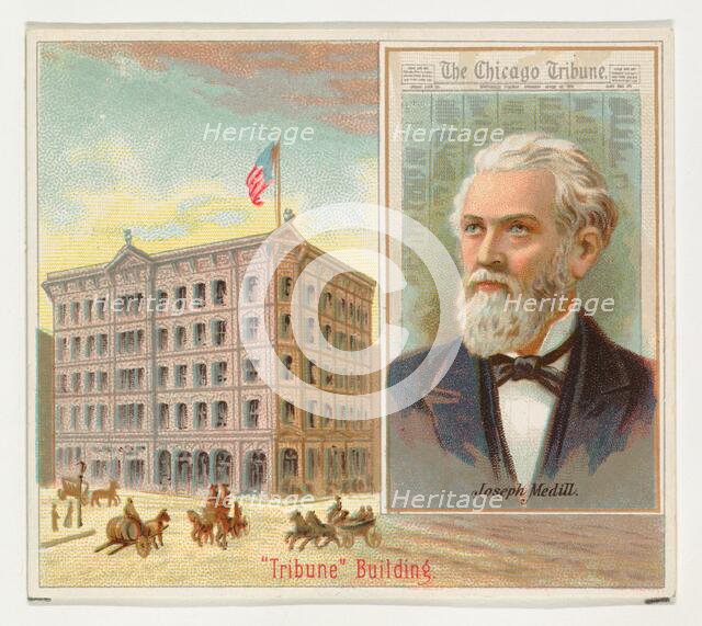 Joseph Medill, The Chicago Tribune, from the American Editors series (N35) for Allen & Gin..., 1887. Creator: Allen & Ginter.