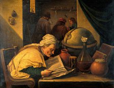 An alchemist in his laboratory, c1680s. Creator: Teniers, David, 1610-1690 (After).