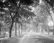 Brinkerhoff St. (west from park), Plattsburgh, N.Y., c1907. Creator: Unknown.