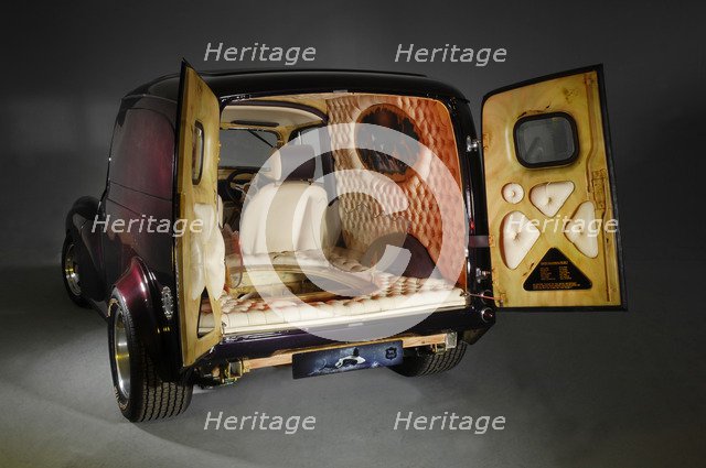 Customised Morris Minor Van. Artist: Unknown.