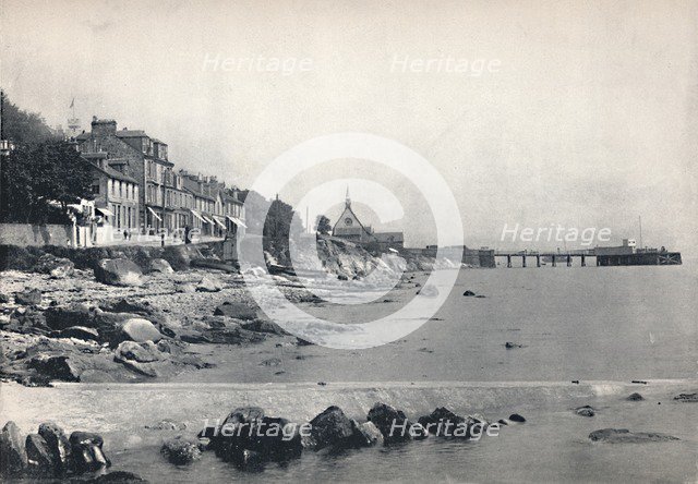 'Innellan - Showing the Rocky Beach and the Steamboat Pier', 1895. Artist: Unknown.
