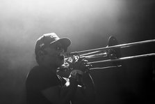 Matic Horns, Horace Andy & Dub Asante Band feat. Matic Horns, Jazz Café, London, Jul 2023. Creator: Annapaola Marchesani.