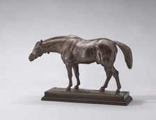 Half-Blooded Horse, with Head Down, model n.d., cast c. 1845/1873. Creator: Antoine-Louis Barye.