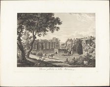 Terme publiche in villa Adriana, 1794. Creator: Albert Christoph Dies.