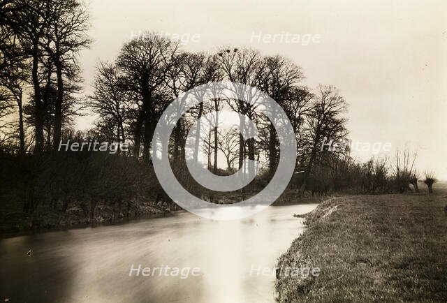 Kelmscott Manot: The Thames Near the Manor, 1896. Creator: Frederick Henry Evans.