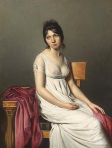 Portrait of a Young Woman in White, c. 1798. Creator: Anon.