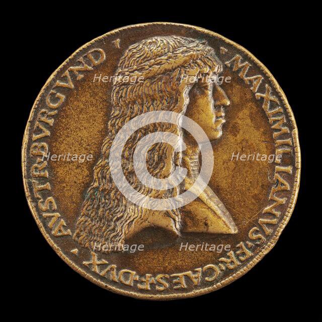 Maximilian I, 1459-1519, Archduke of Austria, afterwards Emperor 1493 [obverse], 1477. Creator: Giovanni Candida.