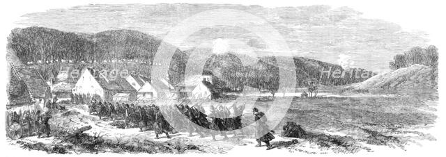 Illustrations of the War in Denmark: fight between the Danes and the Austrians at Veile..., 1864. Creator: Unknown.