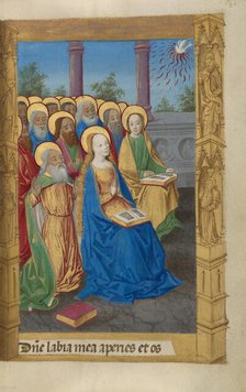 Pentecost; Book of Hours, 1478. Creator: Master of Guillaume Lambert.