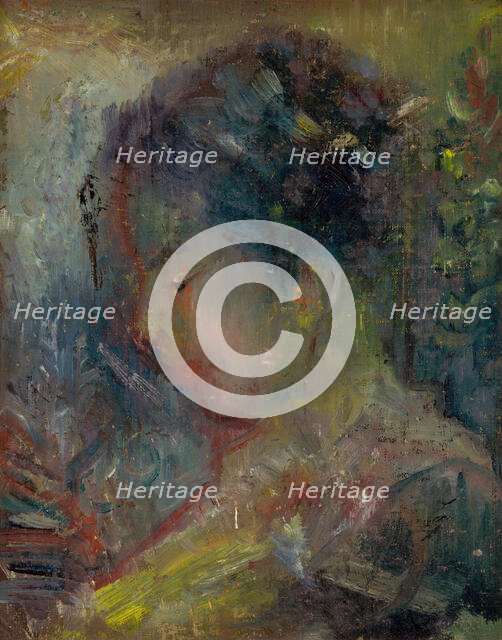 The Head of a Woman in Profile, around 1930. Creator: Arnold Peter Weisz-Kubincan.